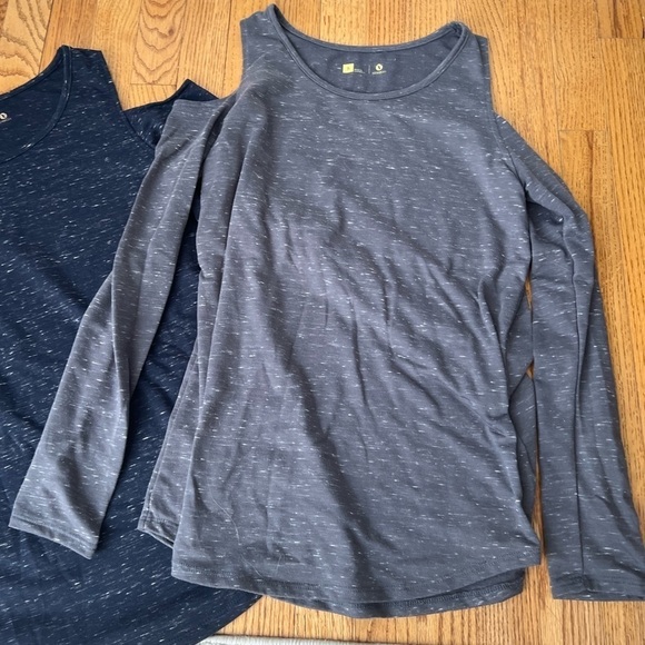 Xersion Bundle of 3 Women’s Cold Shoulder Long Sleeve Speckled Tops Size Small - Picture 4 of 7